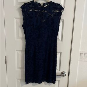Navy Lace Dress